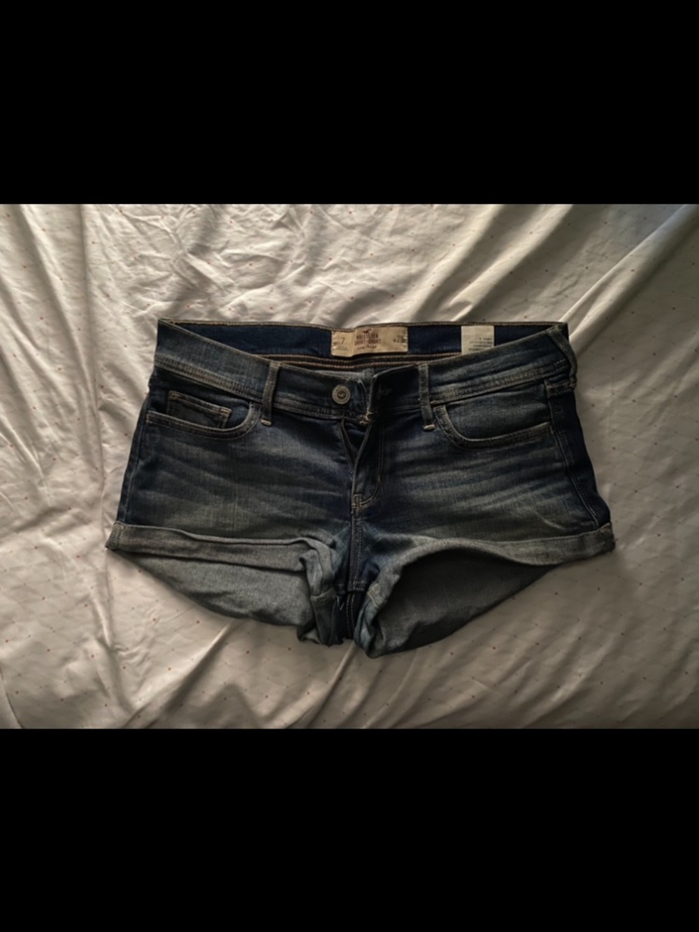 Hollister Dark Blue Denim Jean Shorts